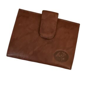 NWOT BUXTON vintage brown cowhide wallet